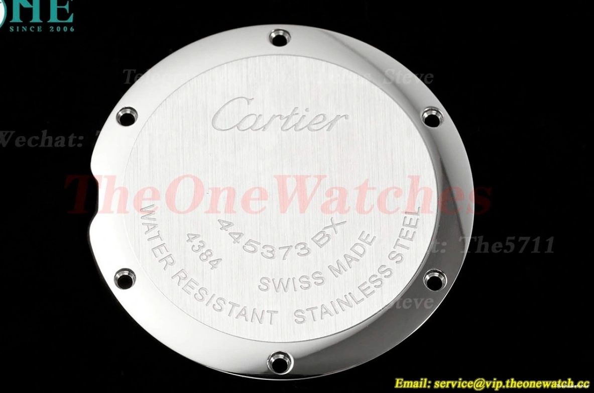 RG De Dial SS White Cartier Quartz Pasha AF 30mm Ladies 0109